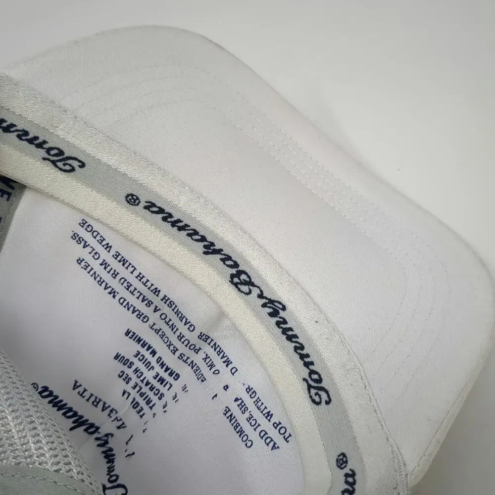 Tommy Bahama Trucker Hat White One Size Marlin Margarita Recipe Gray Mesh